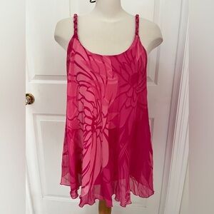Together pink flowy summer top size 12